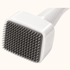 Stamp head close-up with 140 needles